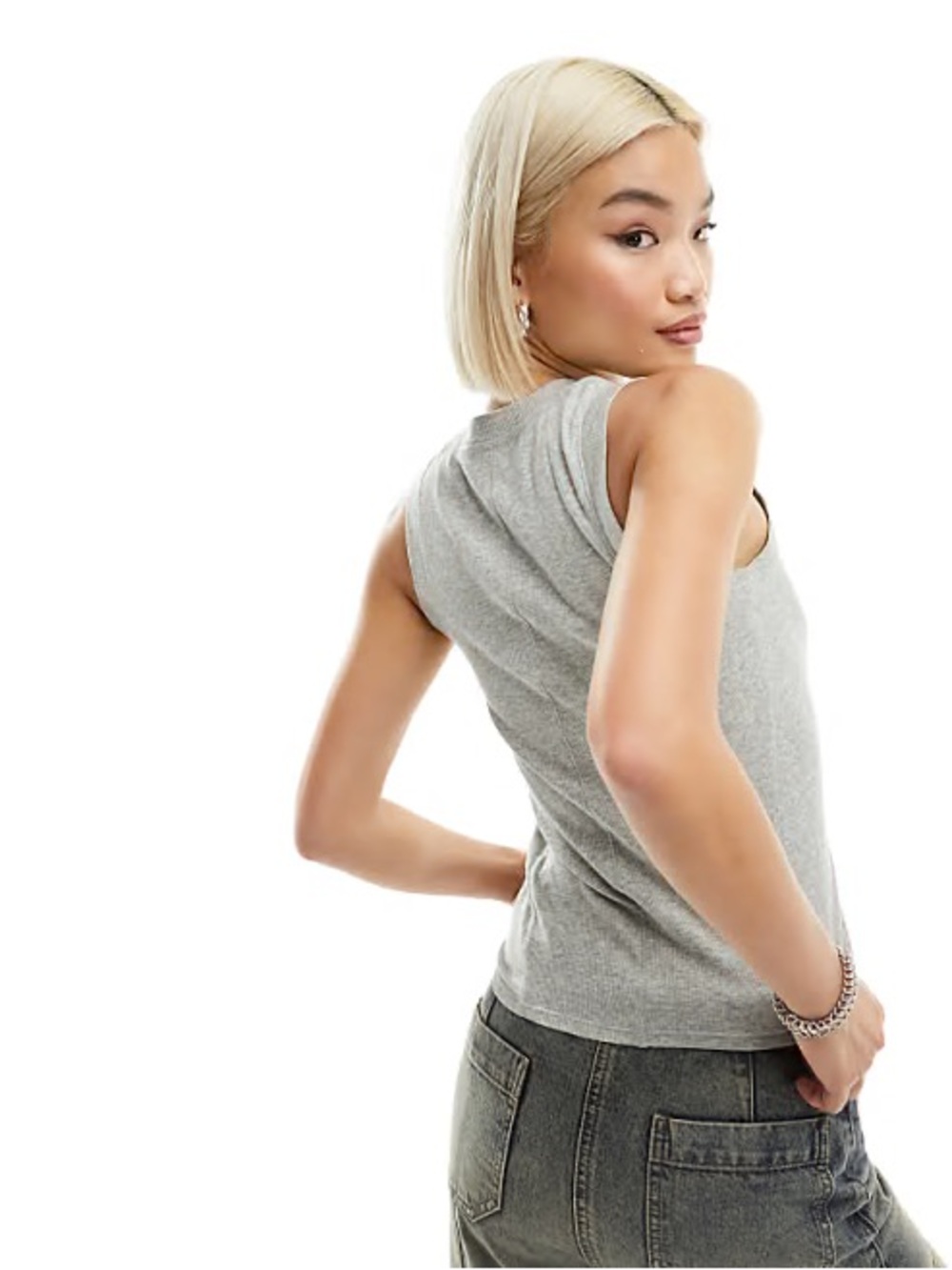 Free People Intimately Grey tank top